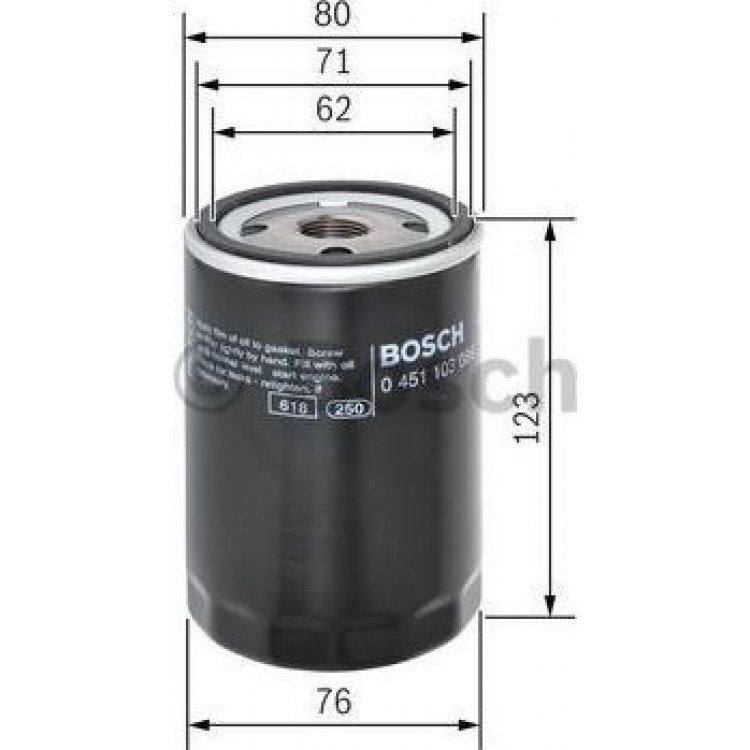 BOSCH 0451 103 086 YAĞ FİLİTRESİ BMW