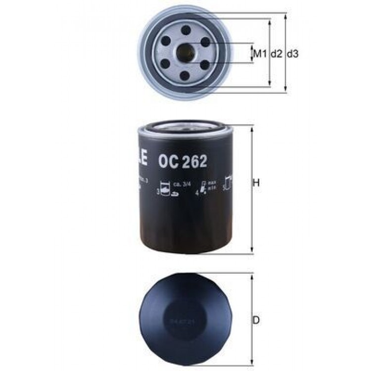 KNECHT OC 262 YAĞ FİLİTRESİ GOLF