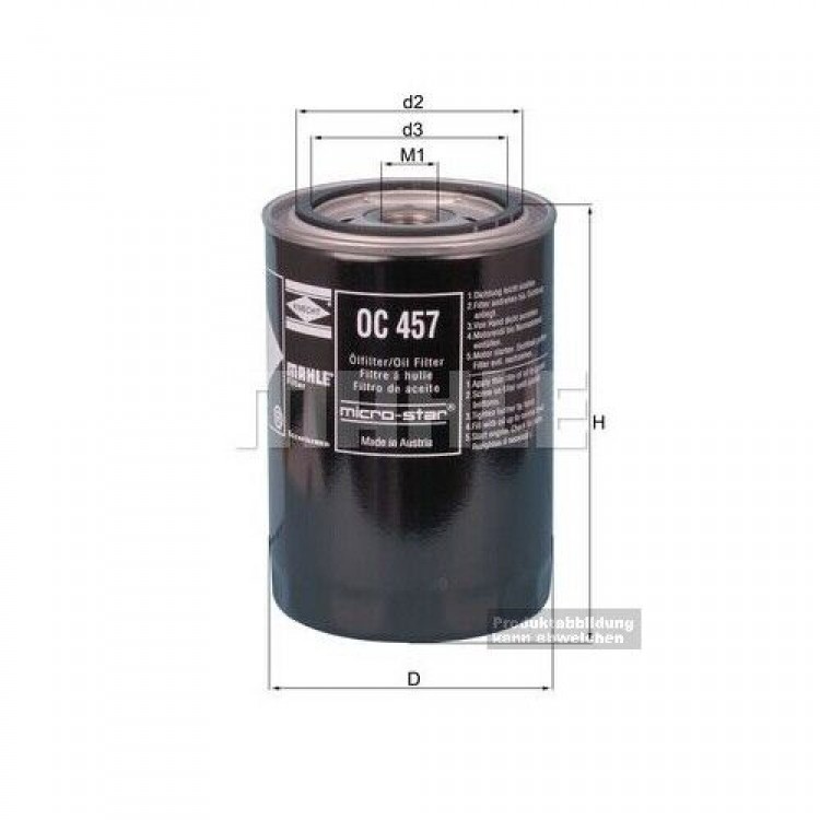 KNECHT OC 457 YAĞ FİLİTRESİ