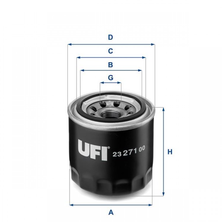 UFİ 23.271.00 YAĞ FİLİTRESİ ACCENT-GETZ-ELENTRA